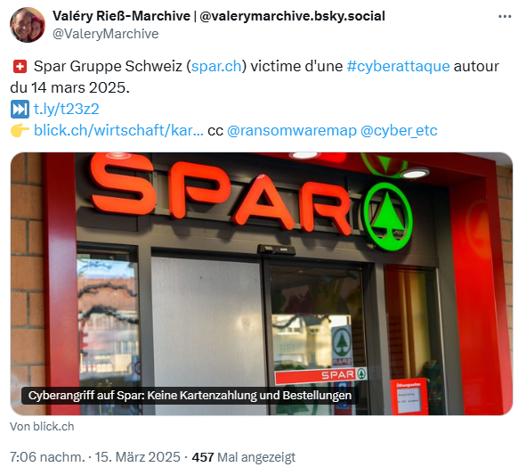 Ransomware-Angriff auf Spar Schweiz