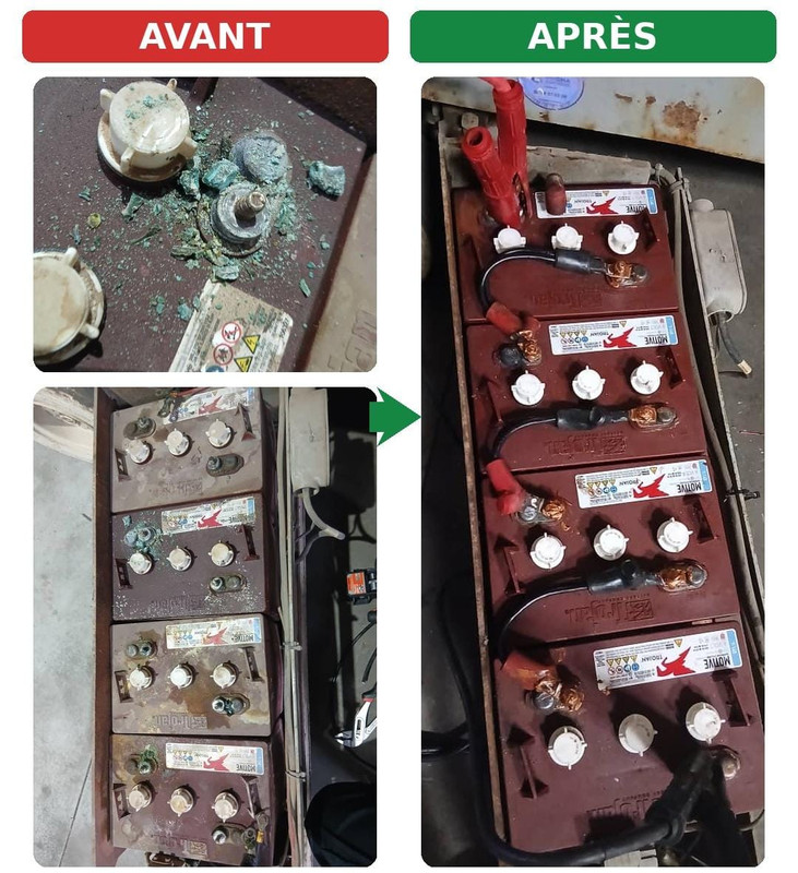Batterie après régénération par BIG ENERGY AFRICA