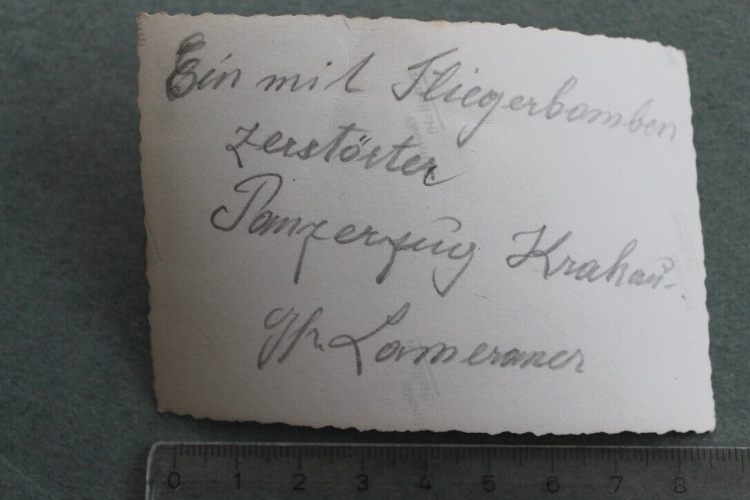 Foto Photo 99313 Panzerzug tank steel armour plated train zerstört Krakau Polen (1)