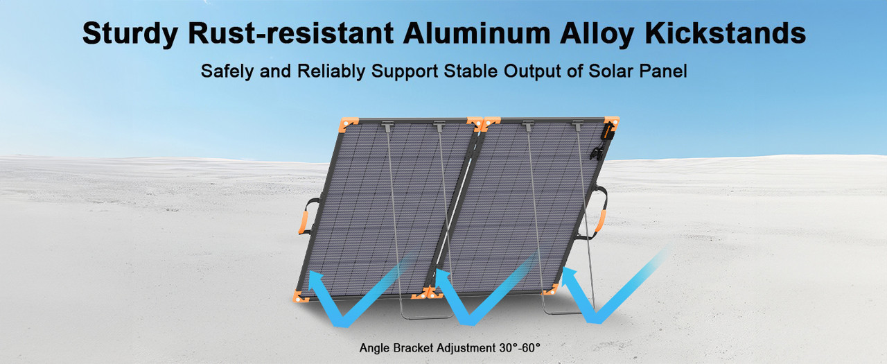 MHPOWOS 100W 200W 400W Bifacial Solar Panel Folding N Type for