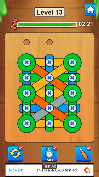 Screw Rush - Puzzle Game Android Studio Project with AdMob Ads + Ready to Publish - 2