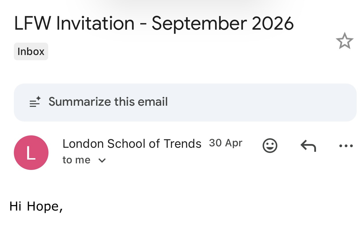Invited to Showcase in London