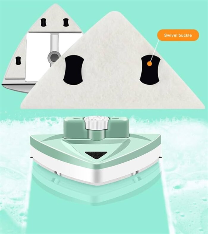 Esponjas de reemplazo y gomas para limpia cristales magnético.