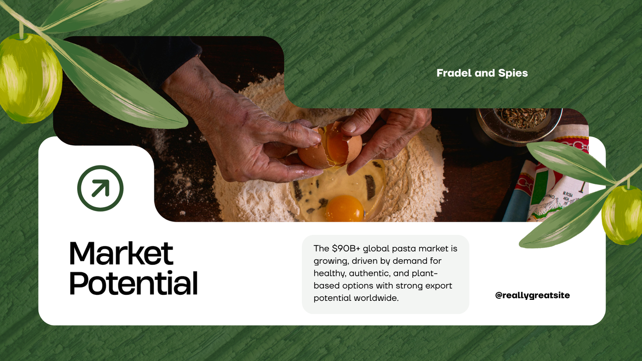 Green Illustrated Pasta Product Presentation