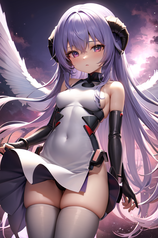 18072-3978896202-hanyuu, ((loli)), blush, long hair, Beautiful eyes, bangs, cowboy shot, standing, (