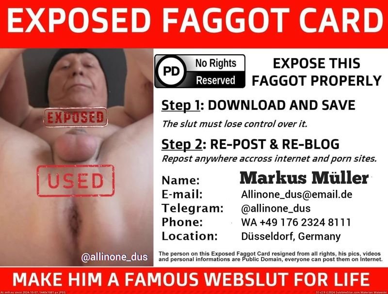 totexp afac exposed faggot card Markus Mueller alias allinone dus
