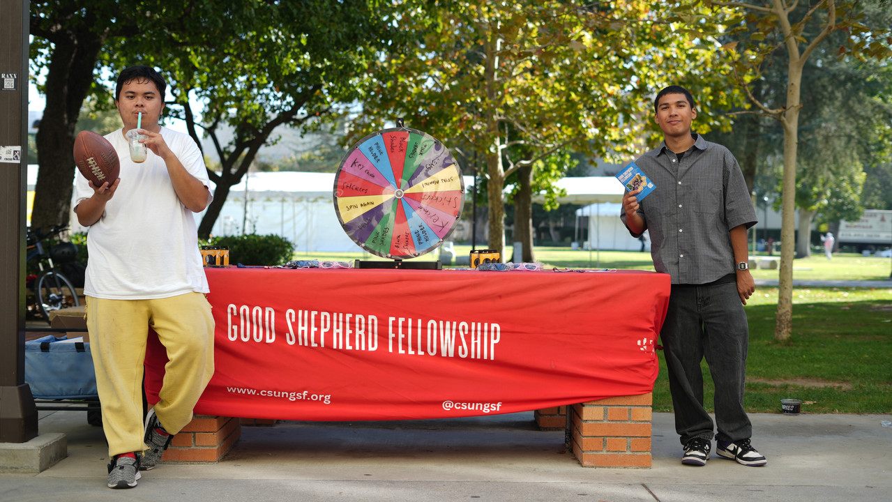 Students together outdoors