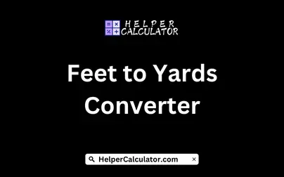 Feet to Yards Converter