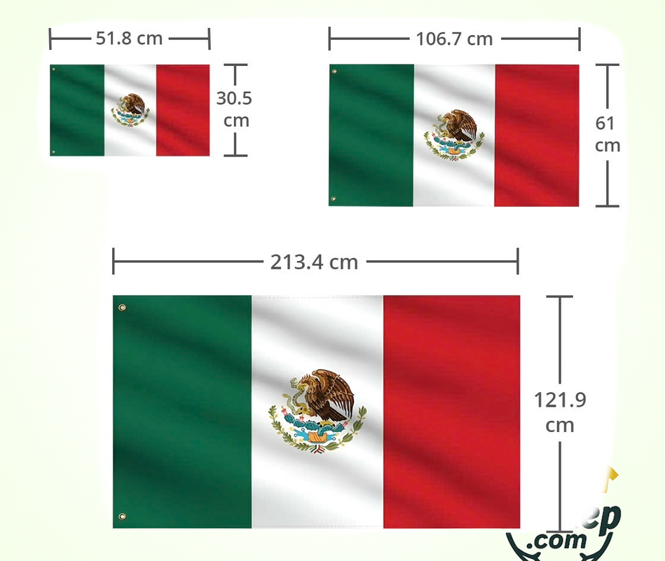 Bandera varias medidas
