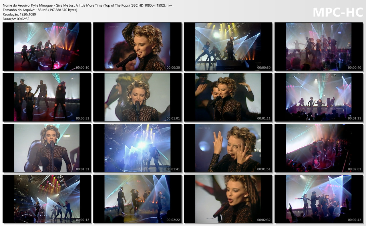 Kylie Minogue - Give Me Just A little More Time (Top of The Pops) (BBC HD 1080p) [23.01.1992]
