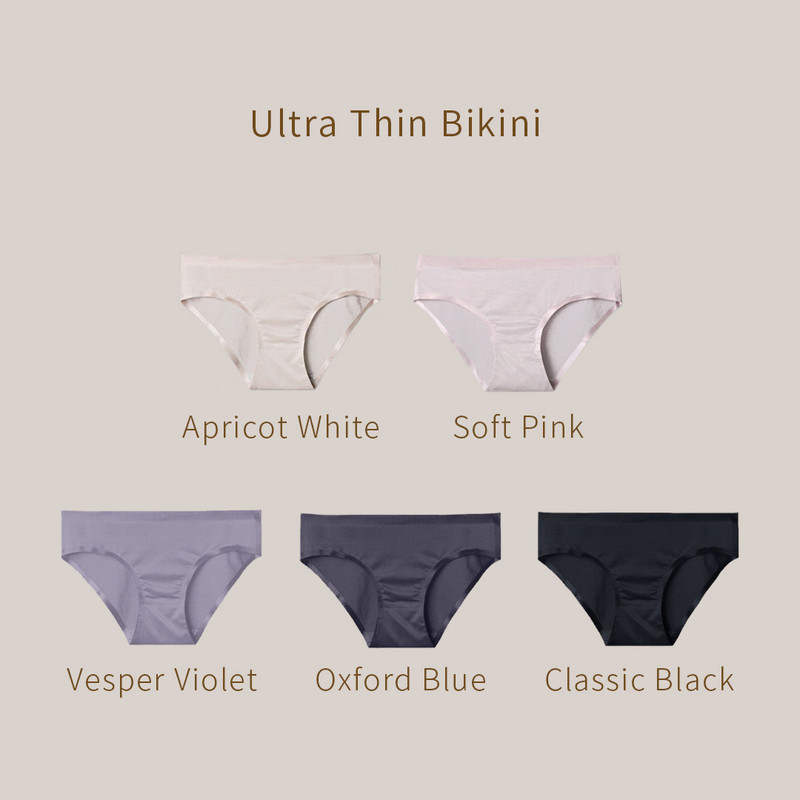 Ultra Thin Bikini - Women's Underwear - Cotton & Hemp Black