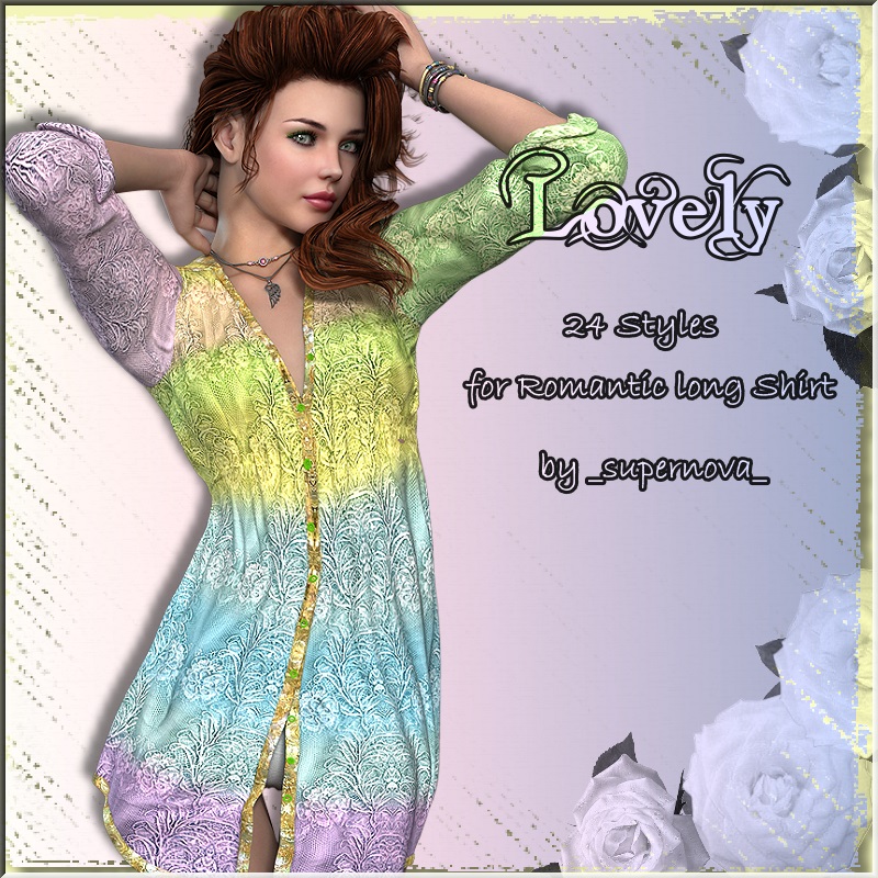 AM LOVELY 24 Styles for ROMANTIC LONG SHIRT