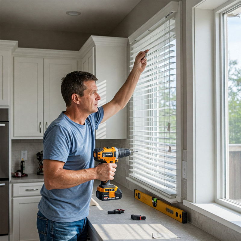 Blinds installation 1