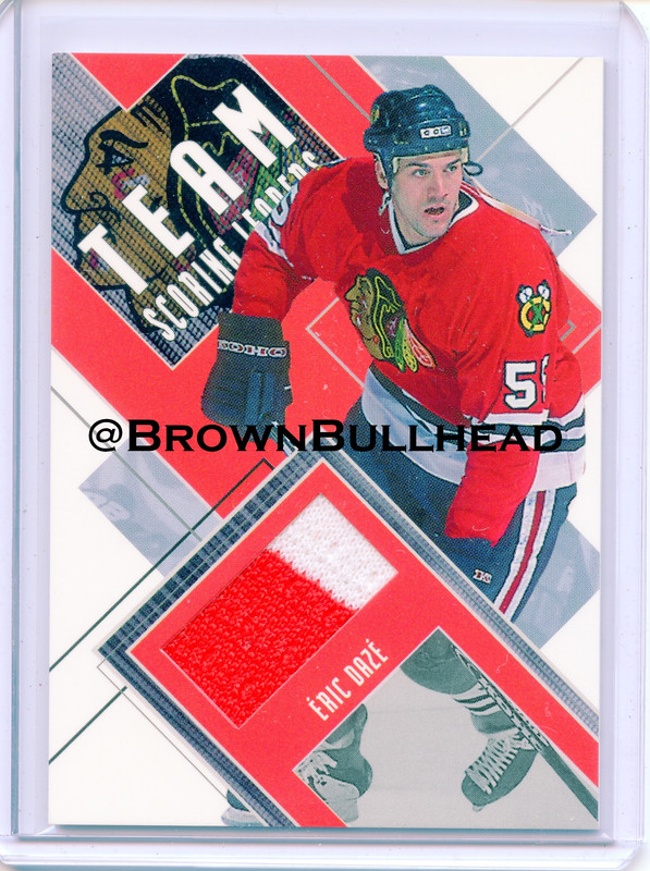 2002-03 BAP First Edition Jerseys #TSL-06 [Eric Daze] [Chicago Blackhawks] [~50] [swatch=red white] 