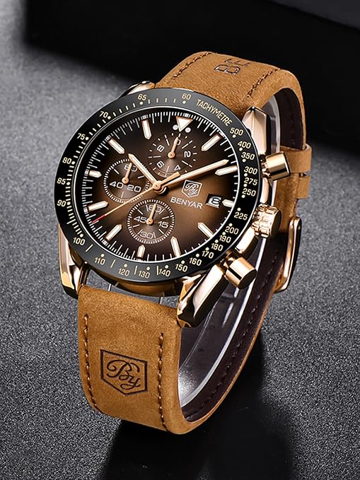 BENYAR Waterproof Chronograph Business Watch – Bold & Elegant