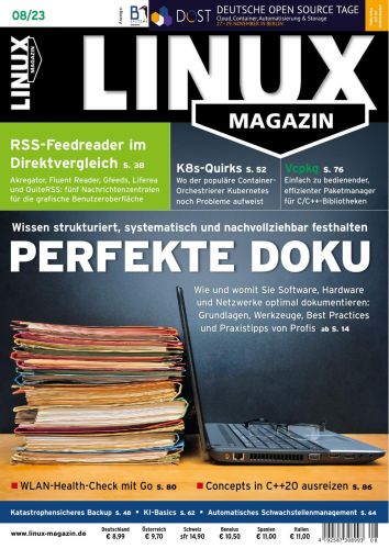 Cover: Linux Magazin August No 08 2023