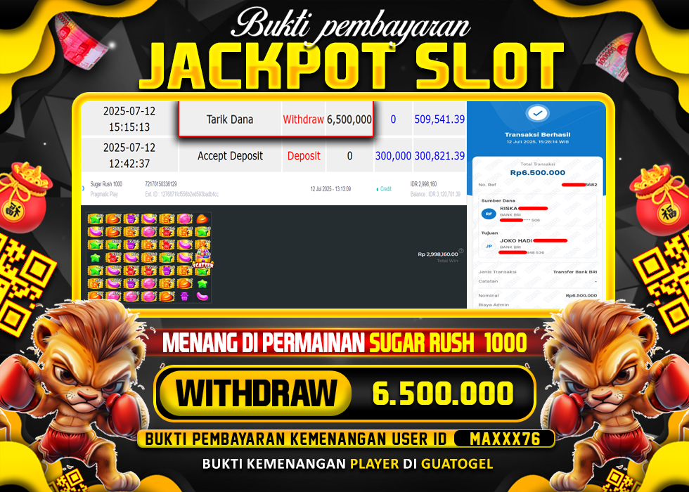 BUKTI JACKPOT LUNAS GUATOGEL