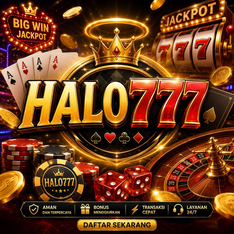 Banner Aplikasi HALO777 dengan akses permainan digital