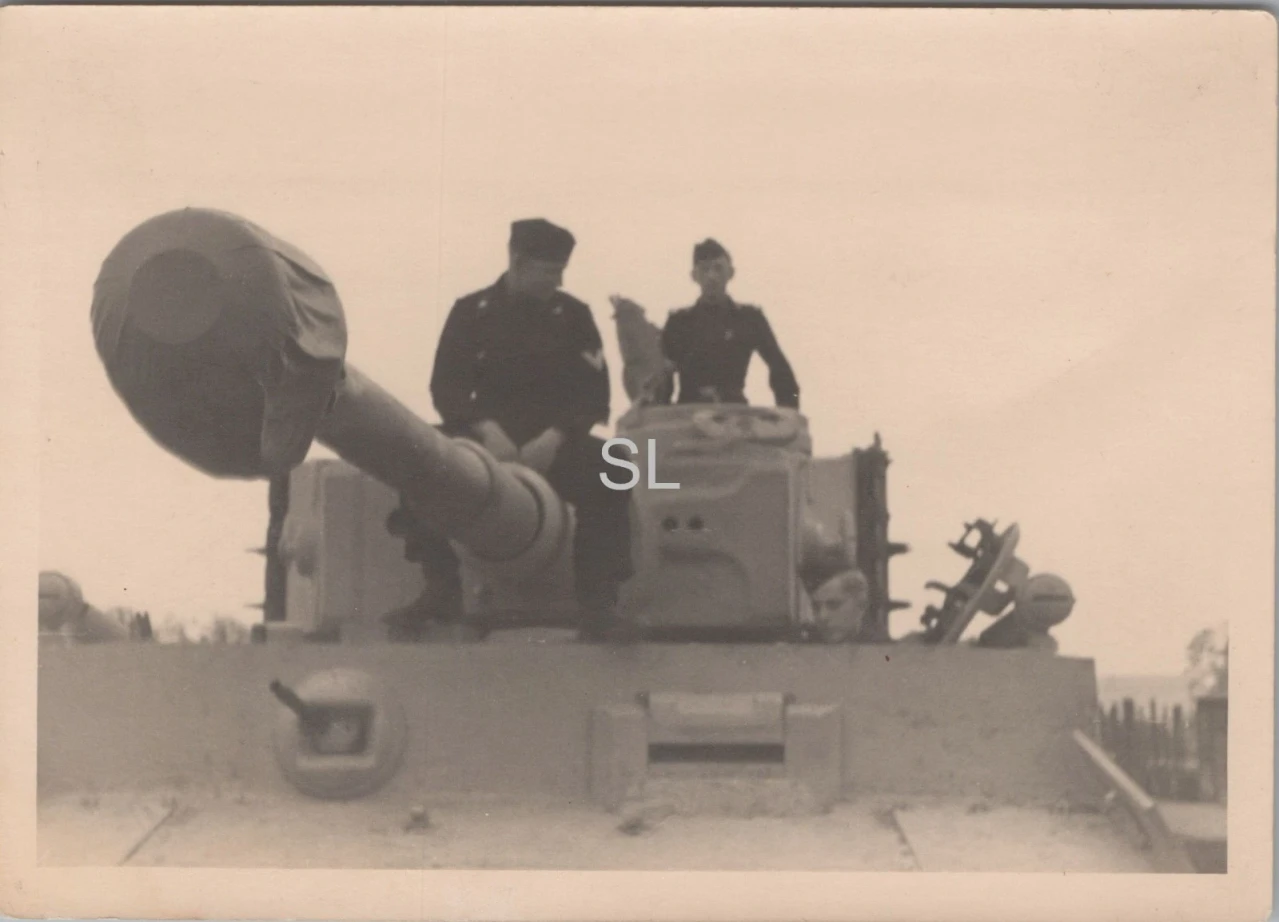 Foto Schwere Panzer Abteilung Panzer VI Tiger Kanone FRA 1943 44 (MBF 99)