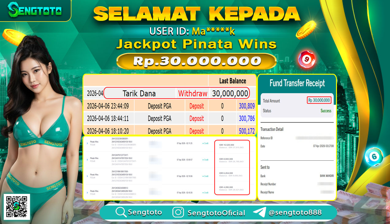 BUKTI PEMBAYARAN SLOT PINDATA WINS