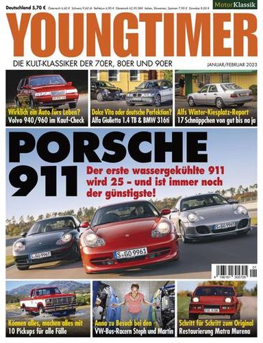 Cover: Motor Klassik Youngtimer Magazin Januar-Februar No 01 2023