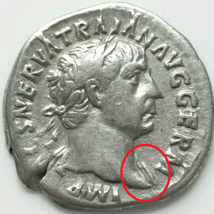 Denario de Trajano. PM TRP COS IIII PP. Roma 1