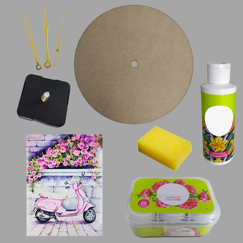 Image Transfer on Round Clock DIY Kit