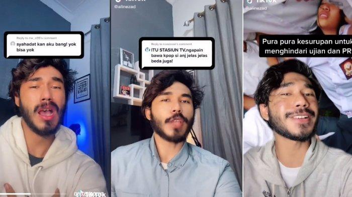 Ali Hamza dalam konten TikToknya