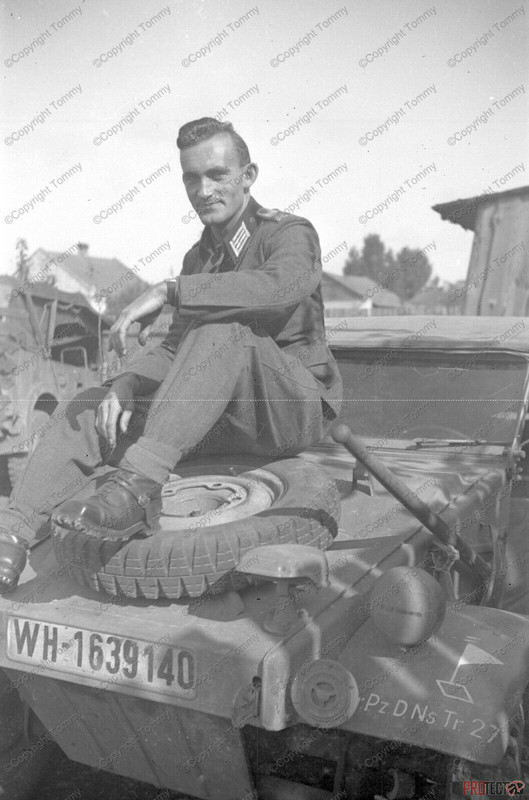 negativ foto ostfront VW Kübelwagen PKW