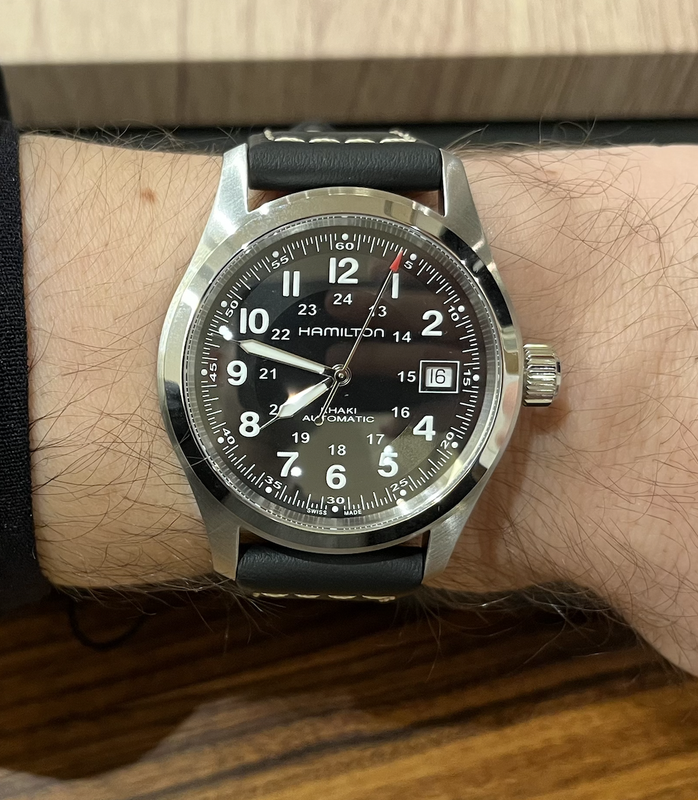 A la recherche d'une 2e montre auto : besoin de conseils - Page 3 Hamilton-Khaki-Field-Auto-Cuir