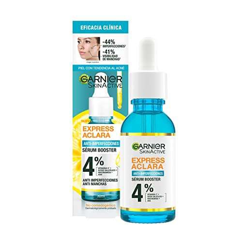 Amazon: Garnier Express Aclara Serum Anti Acne 30 ml | envío gratis con Prime