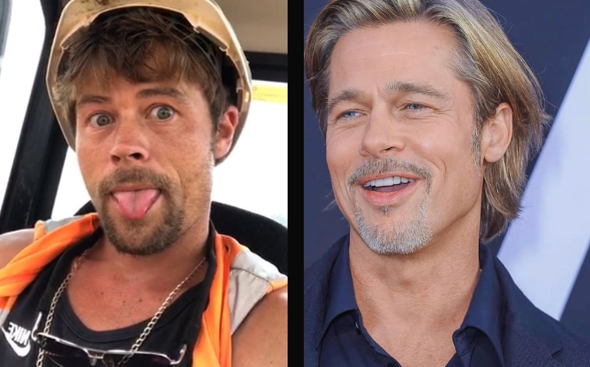Albañil es idéntico a Brad Pitt, se vuelve viral por su parecido al actor