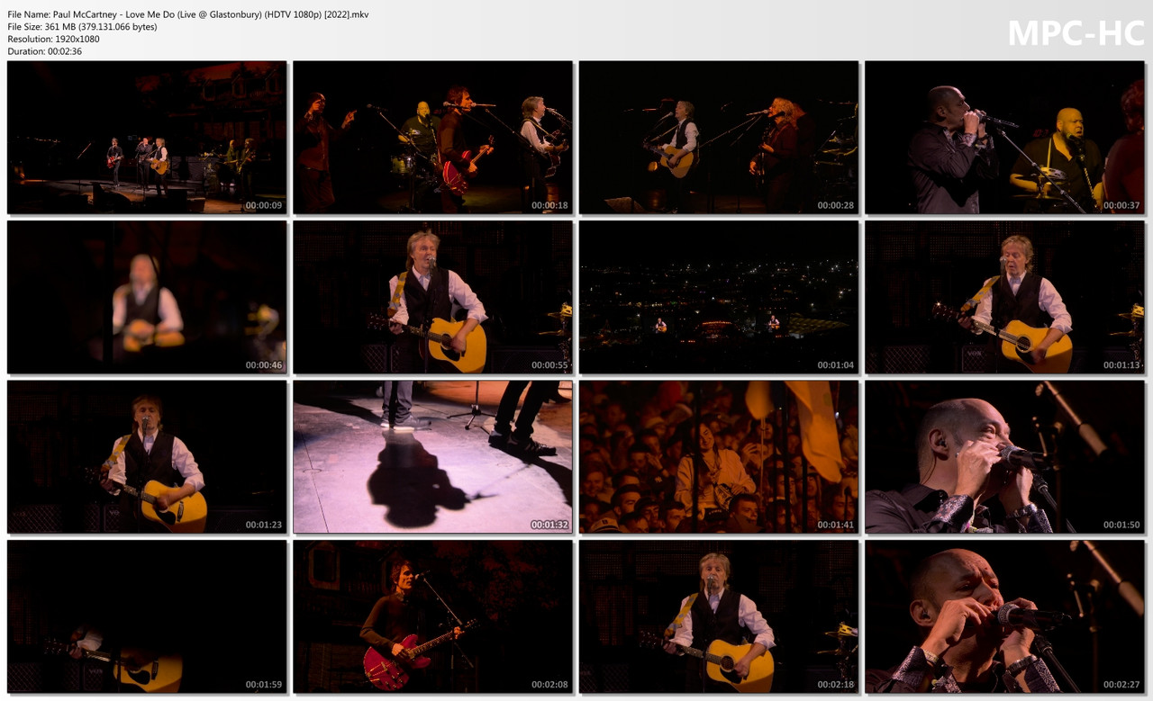 Paul McCartney - Love Me Do (Live @ Glastonbury) (HDTV 1080p) [2022]