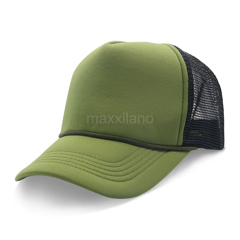 Mens Trucker Hat Mesh Foam Baseball Cap Snapback Adjustable