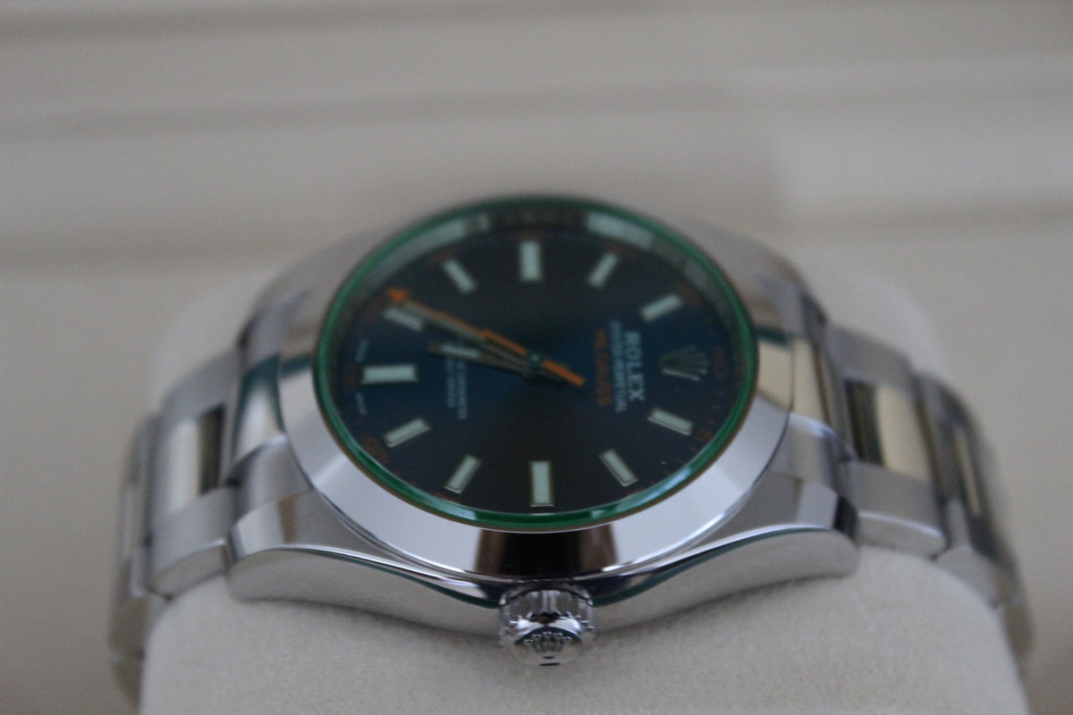 FS: Rolex Milgauss 116400GV Blue / Green WITH BOXES AND PAPERS 2012  STUNNING! WOW!!! - Rolex Forums - Rolex Watch Forum
