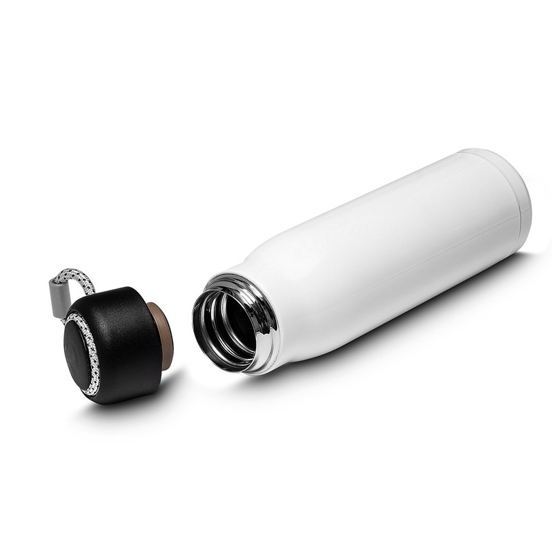 Garrafa Térmica de 550ml com Parede Dupla e Alça Branca
