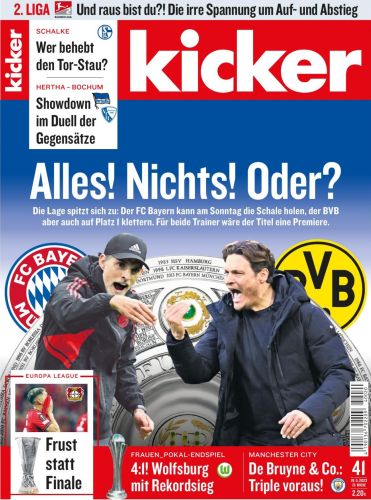 Cover: Kicker Sportmagazin No 41 vom 19  Mai 2023