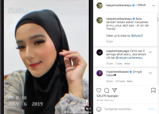 Nadya Mustika pamer potret terbarunya