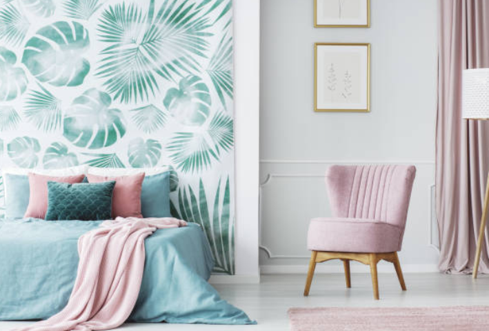 wallpaper Dinding Kamar Tidur Romantis