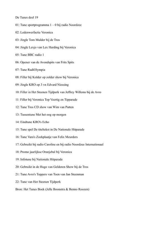 tunes deel 19