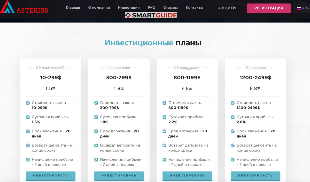 Развод Asterios