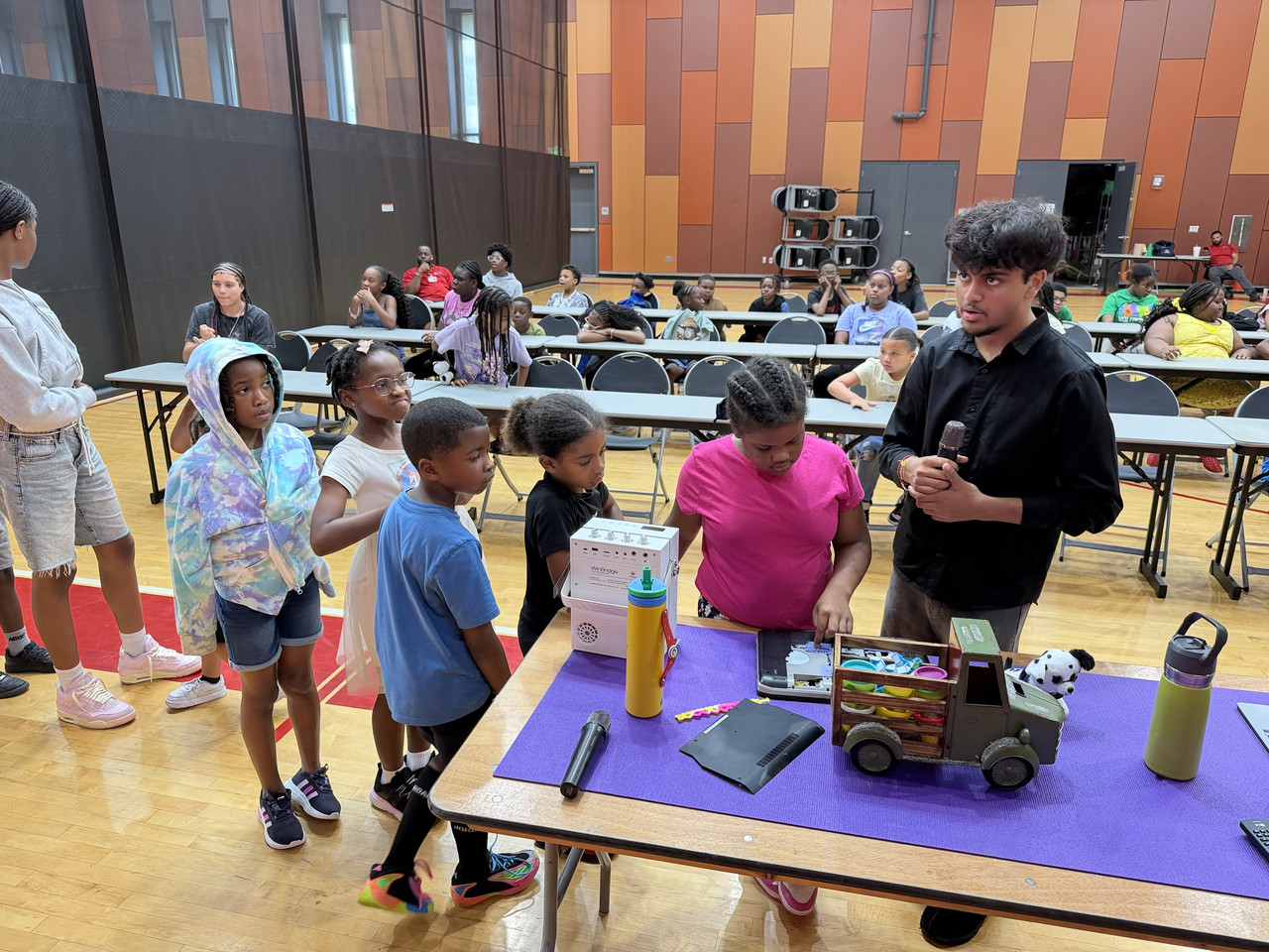 Another view of the MAKE A DIFFERENCE AI Foundation camp at Emancipation Park Cultural Center.