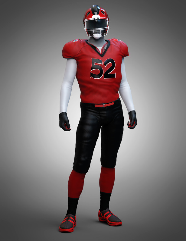 Big Game Outfit Uniform for Genesis 8 and 8.1 Males