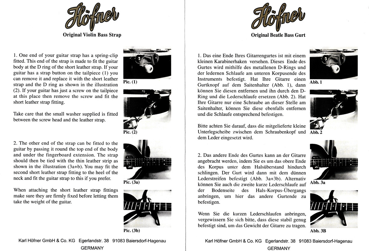 Hofner - Karl Höfner GmbH. -  Un icono del siglo XX. Bajo 500/1  - Página 3 Correa