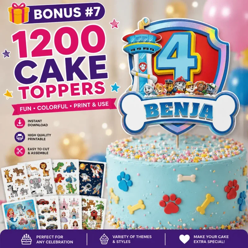 1200 Cake Topper