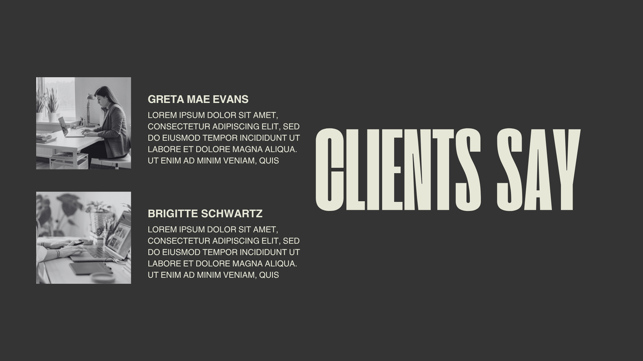 Black Beige Bold Portfolio Presentation