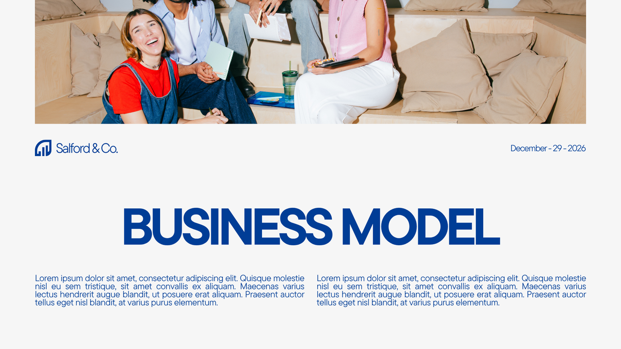 Blue and White Modern Startup Pitch Deck Presentation
