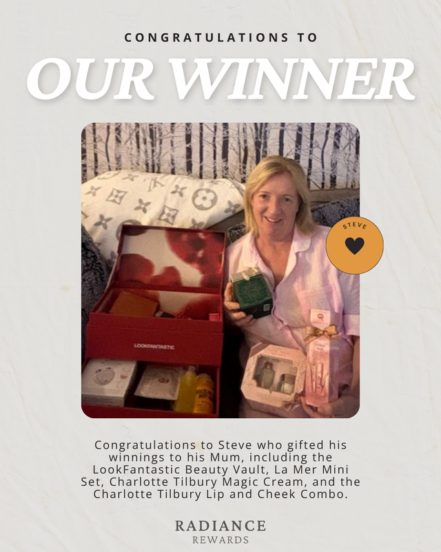 Steve Wins Luxury Beauty Prizes and Gifts Them to His Mum