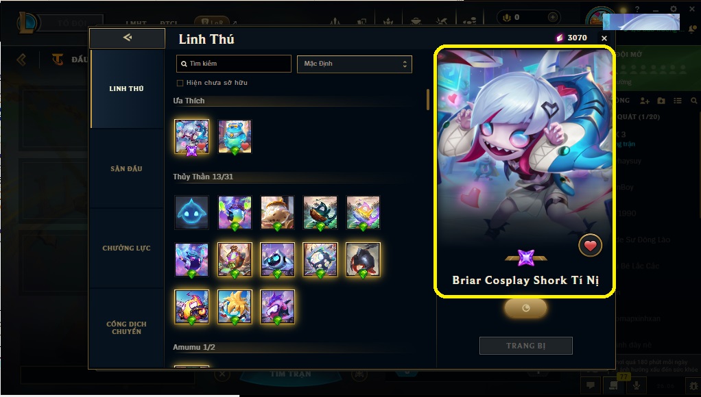 Acc DTCL # - Không Khung