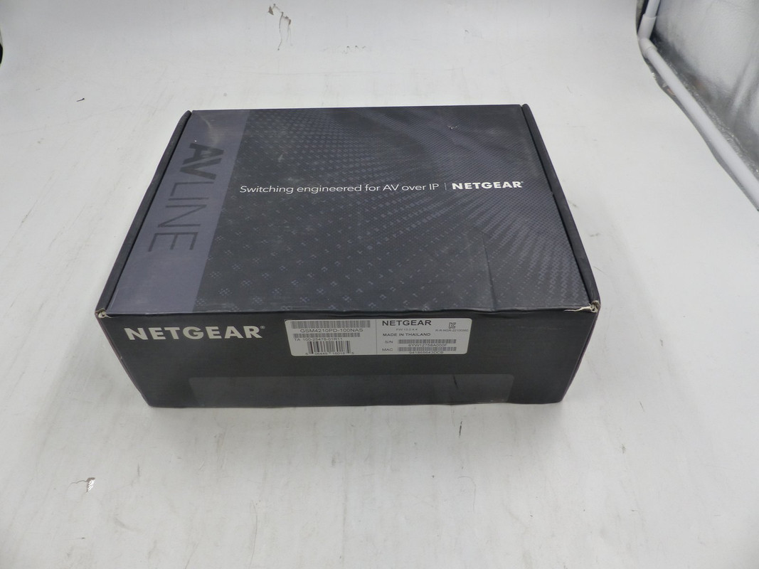 NETGEAR GSM4210PD-100NAS AV LINE M4250 9G1F POE PLUS DESKTOP SWITCH